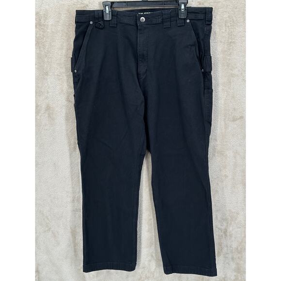 Duluth Pants Mens 40x32 Black Flex Fire Hose Relaxed Fit Work Utility Gorpcore - Picture 1 of 13